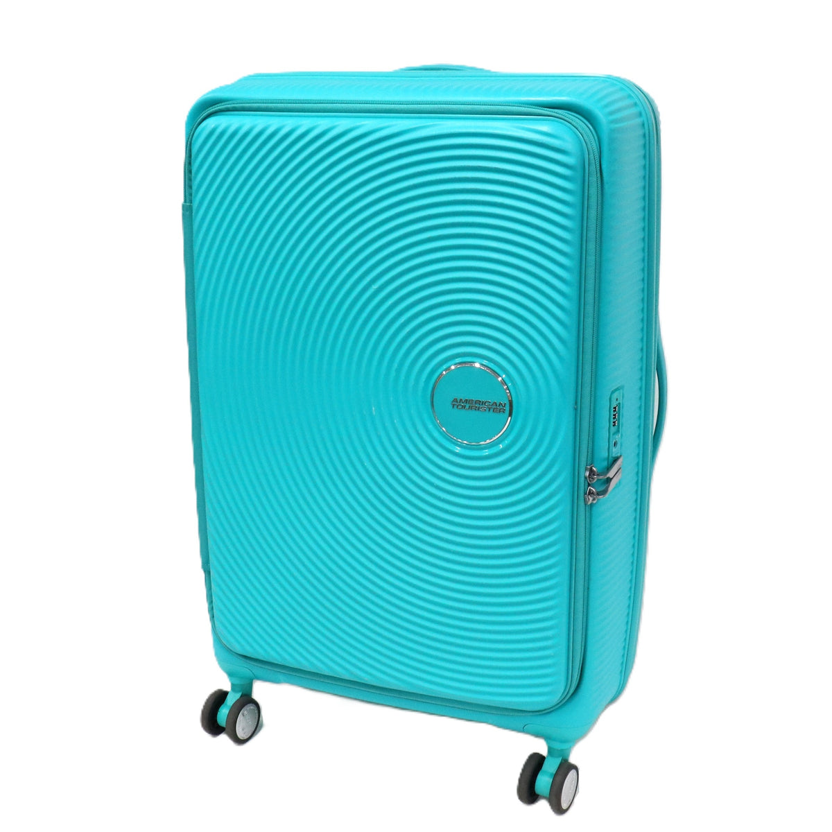 [8-10泊向けサイズ]AMERICAN TOURISTER CURIO スピナー75 エキスパンダブル 98L/拡張時114L ハードスーツケース americantourister-curio75-tq  ターコイズ 整備済みアウトレット品 [中古(C)]