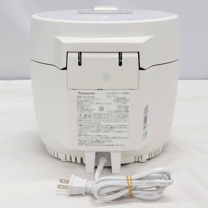 [5合]パナソニック 圧力IHジャー炊飯器 SR-CR10B　sr-cr10b-w  ホワイト 整備済みアウトレット品 [良い(B)]