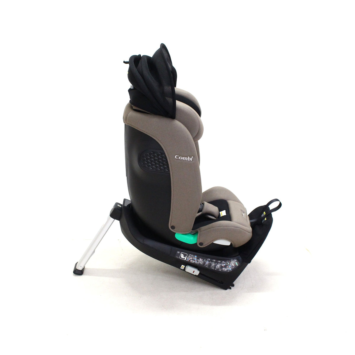 コンビ クルムーヴ ロング R129 エッグショック EA チャイルドシート (ISOFIX固定 / R129適合) 4972990193641  グレージュ 整備済みアウトレット品 [中古(C)]