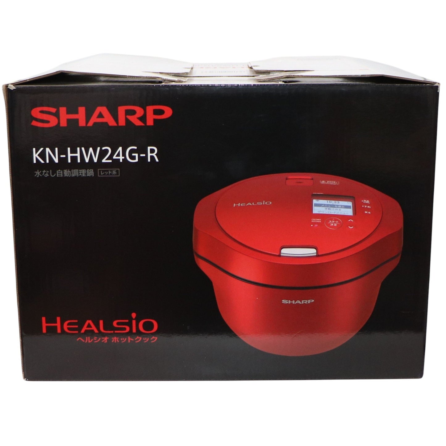 [ジャンク] シャープ ヘルシオ ホットクック KN-HW24G 2〜6人用 2.4L容量 レッド[難あり(D)]