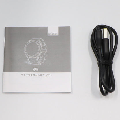 [中古(B)] ガーミン GARMIN epix Sapphire Carbon Gray DLC Ti / Black  [良い]