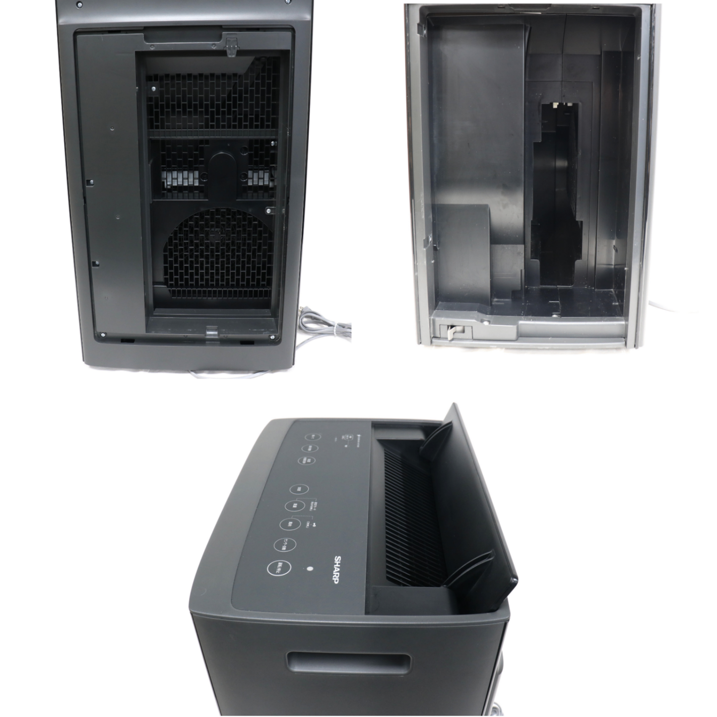 シャープ 加湿空気清浄機 プラズマクラスターNEXT KI-TX100 (空気清浄〜46畳 / 加湿〜最大31畳)　ki-tx100  グレー 整備済みアウトレット品 [良い(B)]