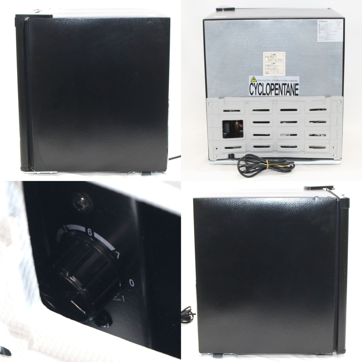 [中古(C)] [32L]レンティオ 小型冷凍庫 1ドア セカンド冷凍庫 RN-FZ32　rn-fz32-bk ブラックrn-fz32-bk　[可]