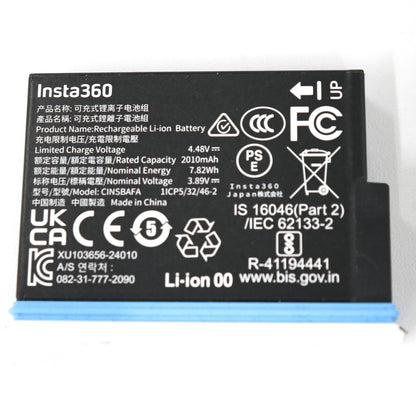 Insta360 X4 Air 360度カメラ 予備バッテリー insta360-x4-air-battery-wh  サテンホワイト 整備済みアウトレット品 ［未使用(S)