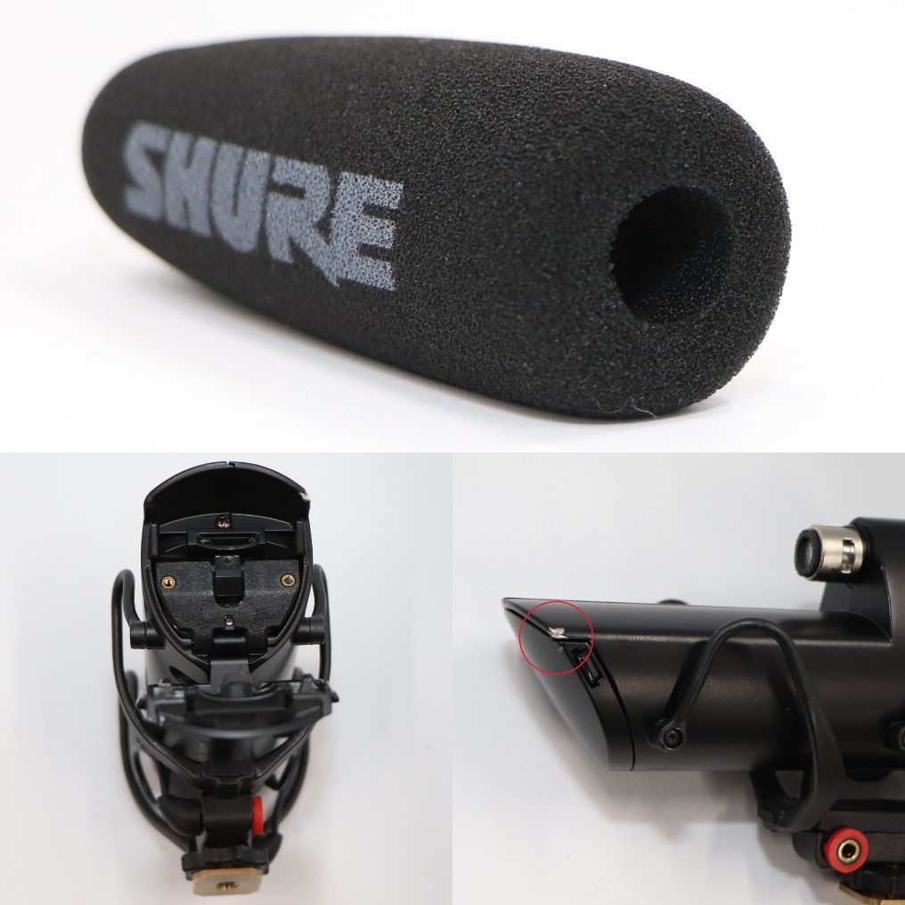 [中古(C)]  SHURE カメラマウント ショットガンマイク VP83F  vp83f　[可]