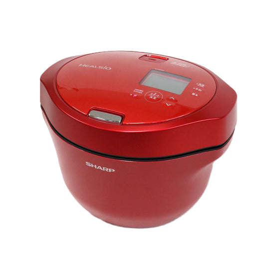 シャープ ヘルシオ ホットクック KN-HW24G 2〜6人用 2.4L容量　kn-hw24g-r  レッド 整備済みアウトレット品 [中古(C)]