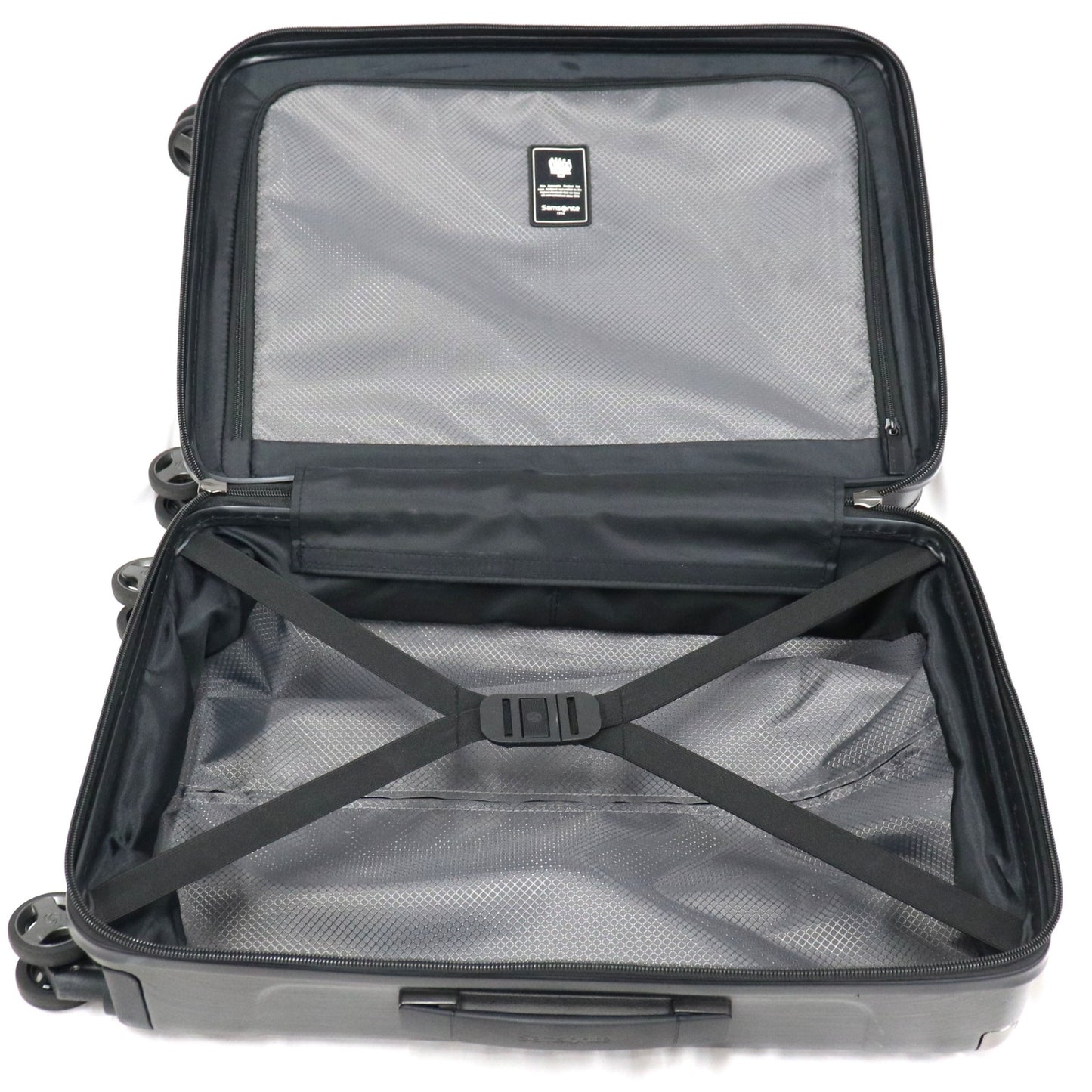[1-3泊向けサイズ]サムソナイト エヴォア スピナー55 36L ハードスーツケース　samsonite-evoa55-b  ブラッシュトブラック 整備済みアウトレット品 [良い(B)]
