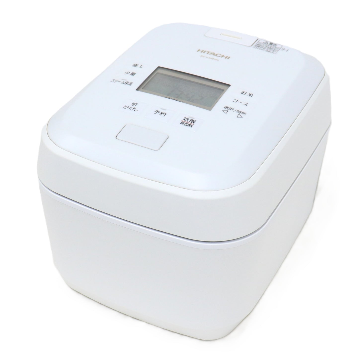 [5.5合炊き] 日立 ふっくら御膳 RZ-V100GM 圧力＆スチームIHジャー炊飯器 沸騰鉄釜 rz-v100gm-w  フロストホワイト 整備済みアウトレット品 [中古(C)]