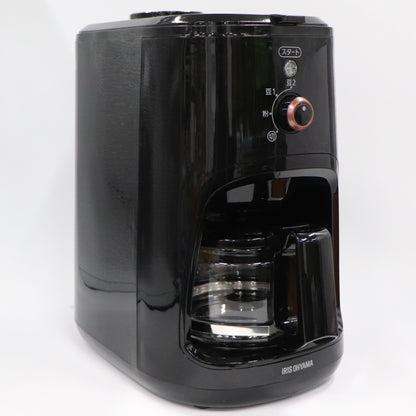 アイリスオーヤマ 全自動コーヒーメーカー WLIAC-A600  bliac-a600-bブラック 整備済みアウトレット品 [良い(B)]