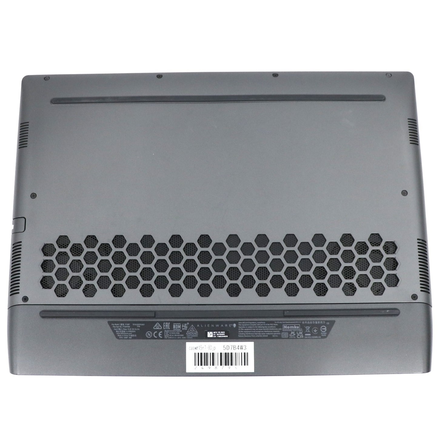 [中古(B)] DELL(デル) ALIENWARE M15 R7 INTEL プラチナ ゲーミングノートパソコン (Core(TM) i7-12700H /GeForce RTX™ 3080Ti /15.6型/32GB/M.2 SSD 512GB/165Hz)CAAWM15R7I03JP caawm15r7i03jp  [良い]