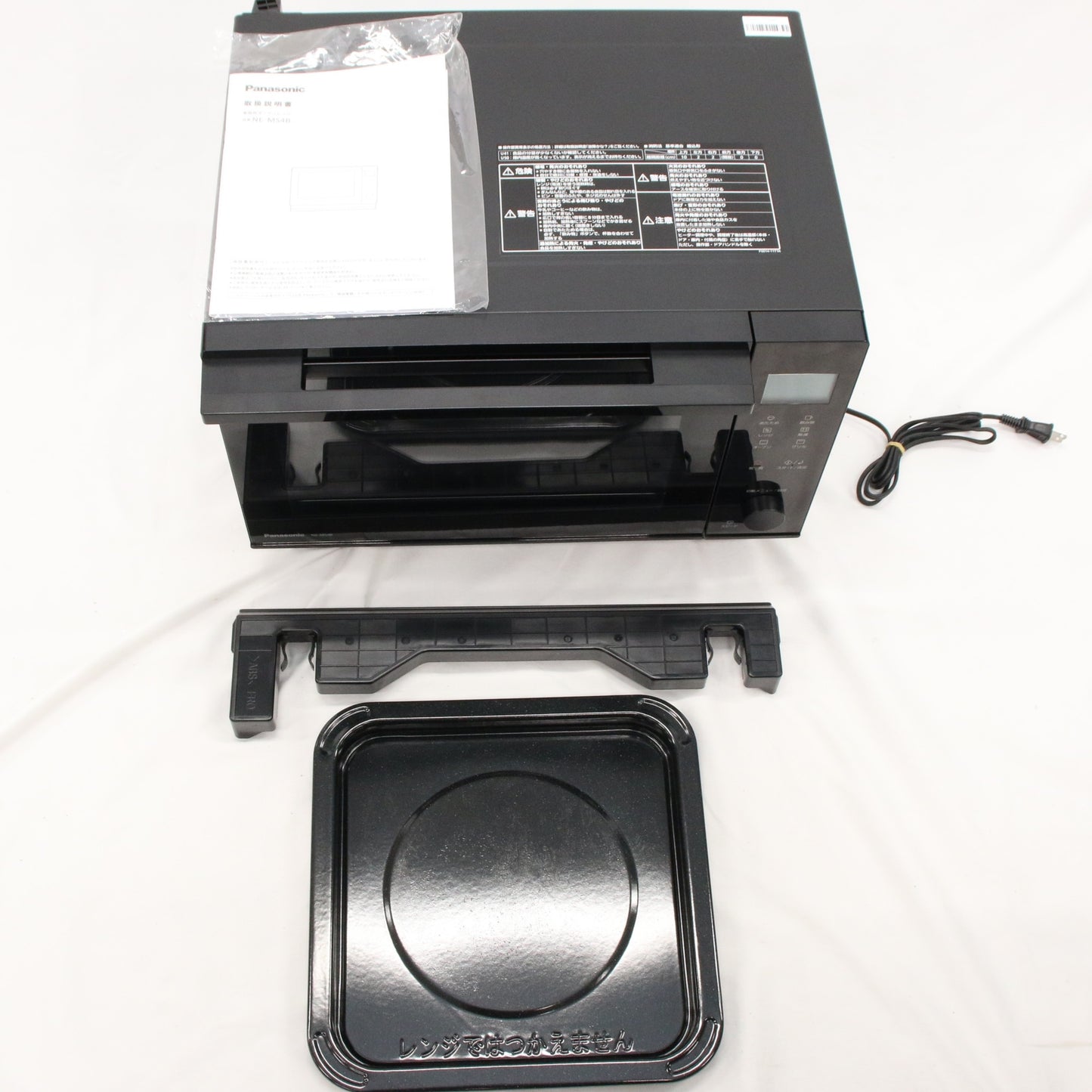 [中古(B)] パナソニック オーブンレンジ 26L フラットテーブル スピードあたため 蒸気センサー ブラック NE-MS4B-K ブラック [良い]