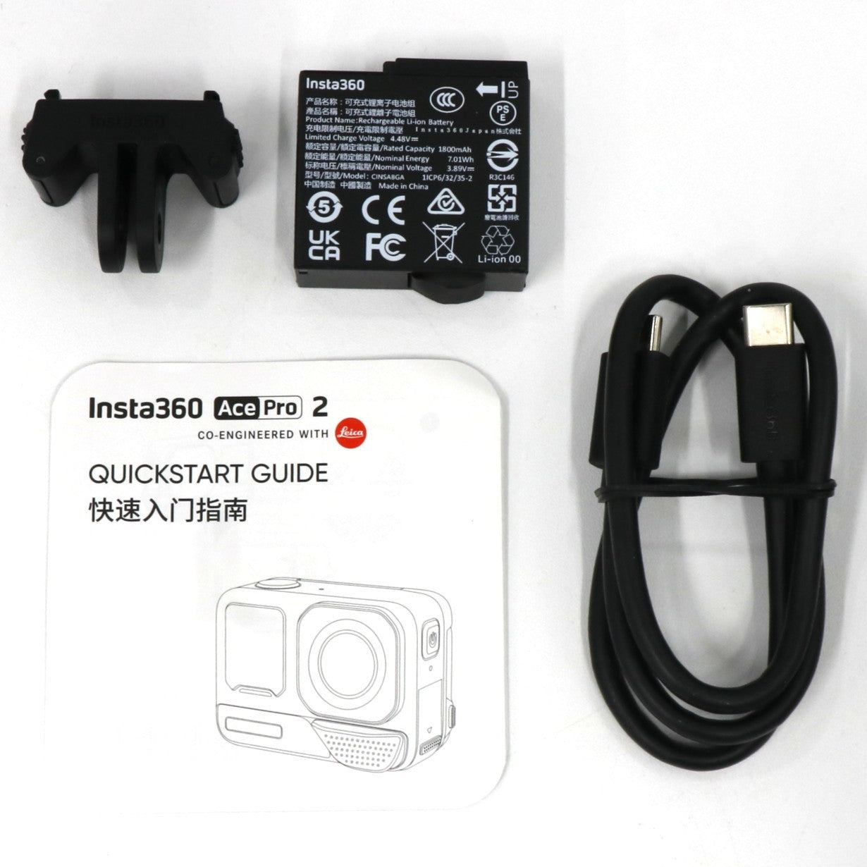 [中古(C)] Insta360 Ace Pro 2 アクションカメラ insta360-ace-pro2-bk ミッドナイトブラック 　[可]