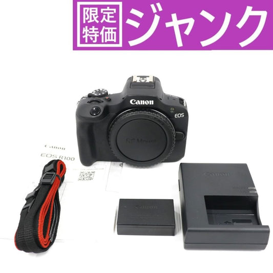 Canon EOS R100 ボディ ミラーレス一眼 eos-r100-body-bl ブラック ジャンク品 [難あり(D)]