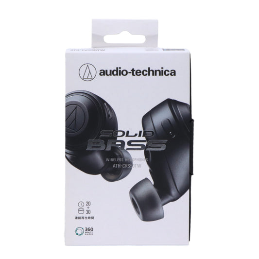 [中古] audio-technica(オーディオテクニカ) ATH-CKS50TW ワイヤレスイヤホン ブラック [非常に良い(A)]