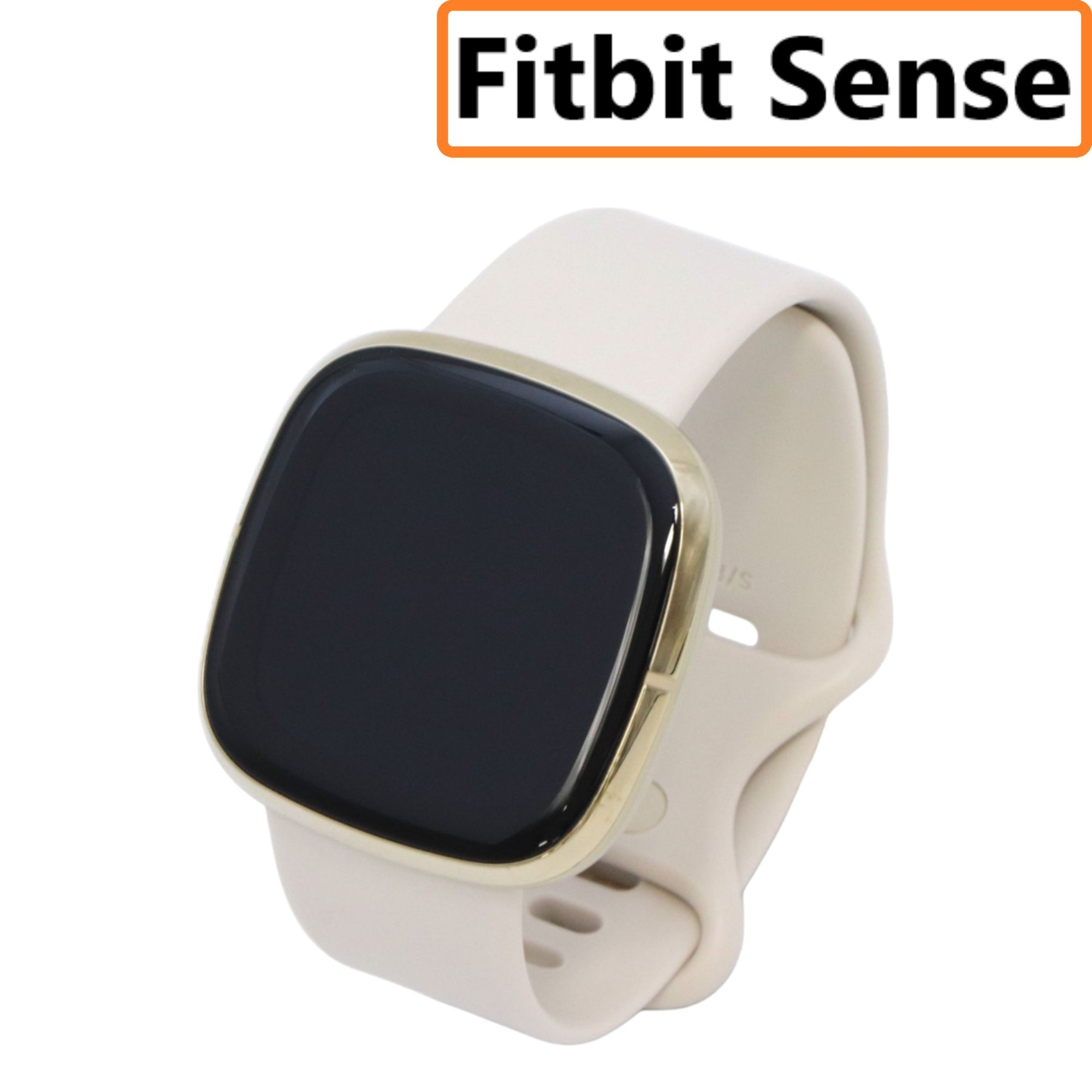 中古] Fitbit Sense Alexa搭載/GPS搭載 スマートウォッチ Lunar White/Soft Gold ルナホワイト/ –  Rentio Outlet