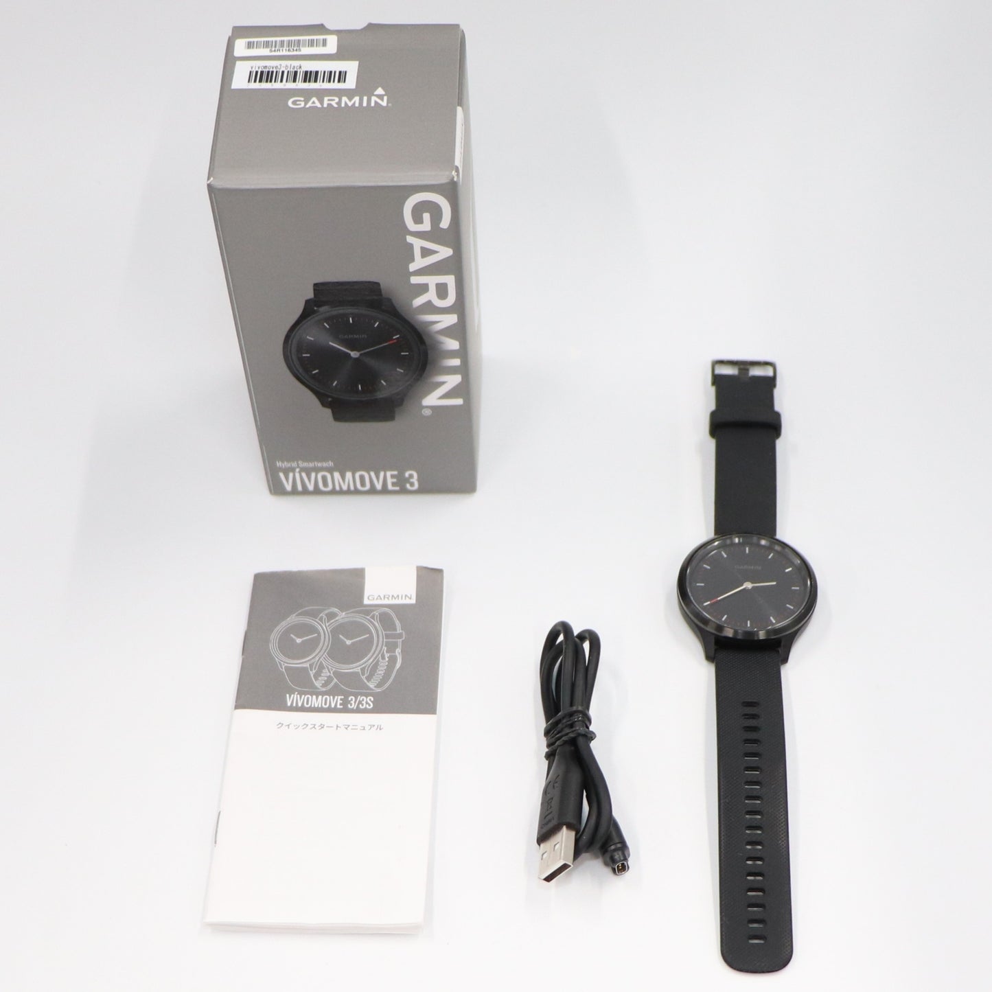 [中古(C)]  ガーミン GARMIN vívomove 3 Black / Slate ブラックvivomove3-black　[可]