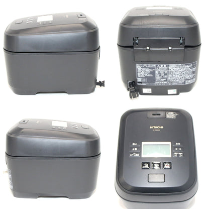 [中古(C)] [5.5合炊き] 日立 ふっくら御膳 RZ-V100GM 圧力＆スチームIHジャー炊飯器 沸騰鉄釜　rz-v100gm-k フロストブラックrz-v100gm-k　[可]