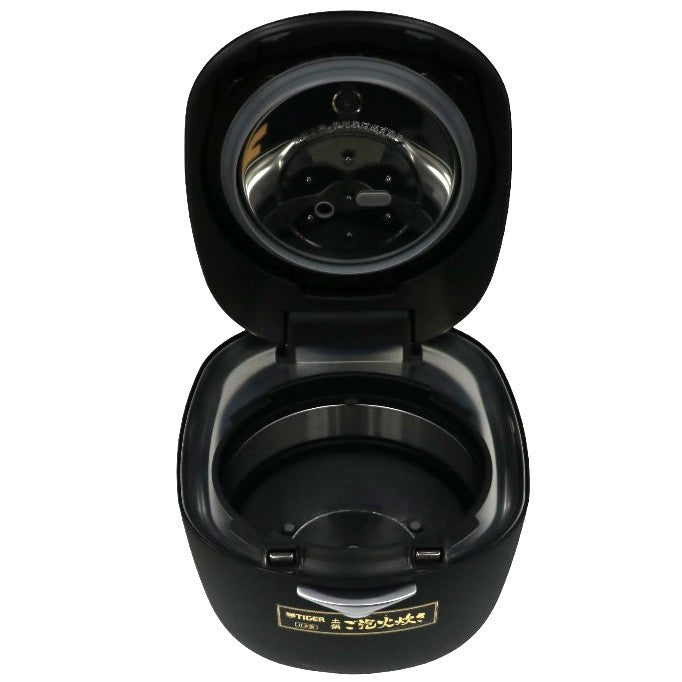 [中古(B)] [5.5合]タイガー魔法瓶 土鍋ご泡火炊き JRX-G100 土鍋圧力IH式 炊飯器　jrx-g100kg エボニーブラック [良い]