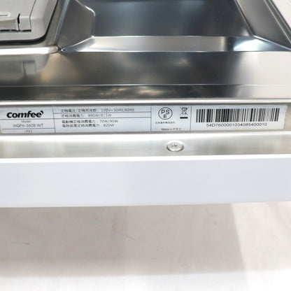 [中古(C)] [～食器30点]comfee‘ (コンフィー) 2WAY食器洗い乾燥機 WQP6-3608 工事不要 自動給水式 分岐水栓対応 5人分　comfee-wqp6-3608 comfee-wqp6-3608　[可]