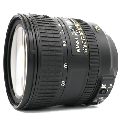 ニコン AF-S NIKKOR 24-85mm f/3.5-4.5G ED VR 標準ズームレンズ nikon-24-85-f3f45g   整備済みアウトレット品 [中古(A)]