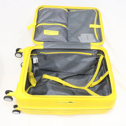 [5-8泊向けサイズ]AMERICAN TOURISTER CURIO スピナー68 エキスパンダブル 75L/拡張時91L ハードスーツケース americantourister-curio68-yl  イエロー 整備済みアウトレット品 [中古(C)]