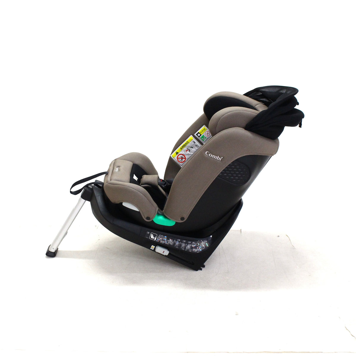 コンビ クルムーヴ ロング R129 エッグショック EA チャイルドシート (ISOFIX固定 / R129適合) 4972990193641  グレージュ 整備済みアウトレット品 [中古(C)]