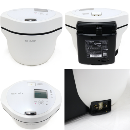 シャープ ヘルシオ ホットクック KN-HW16G-W 2〜4人用 1.6L容量 kn-hw16g-w  ホワイト 整備済みアウトレット品 [中古(C)]