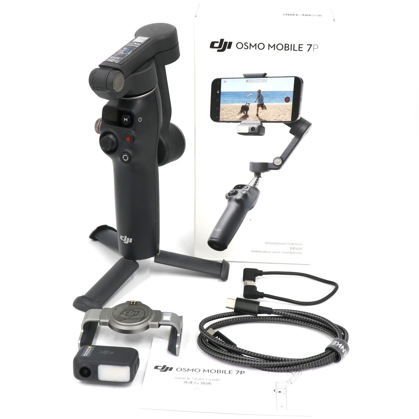 DJI Osmo Mobile 7P (多機能モジュール付属) スマートフォン用ジンバル osmo-mobile-7p   整備済みアウトレット品 [中古(C)]