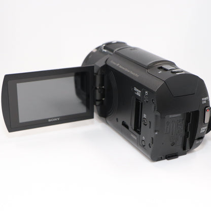 ソニー 4Kビデオカメラ FDR-AX45A fdr-ax45a-b  ブラック 整備済みアウトレット品 [中古(C)]