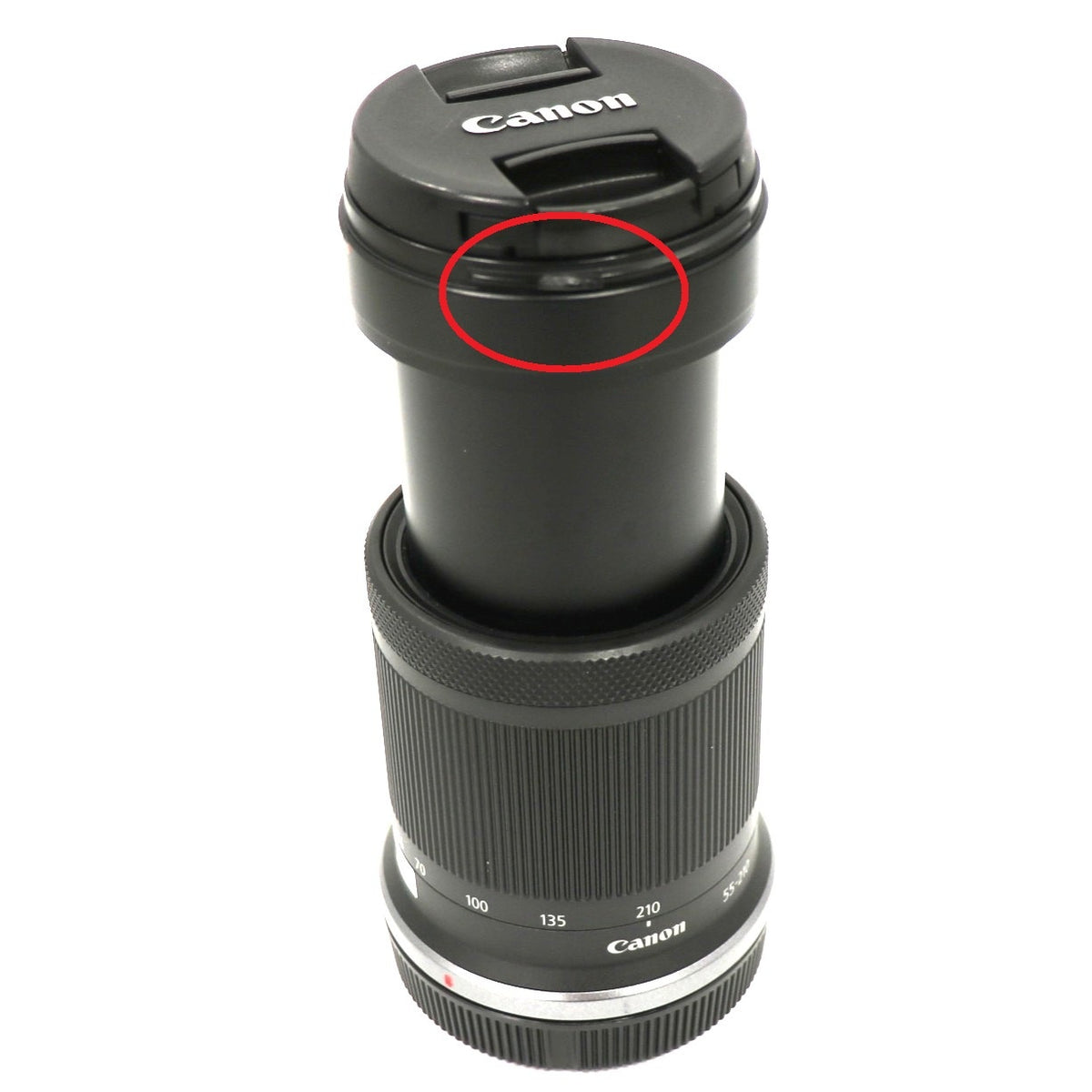 CANON RF-S55-210mm F5-7.1 IS STM 望遠ズームレンズ rf-s55-210isstm-b  ブラック 整備済みアウトレット品 [中古(C)]
