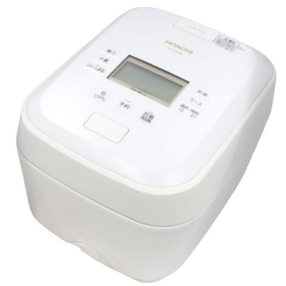 [中古(B)] [5.5合炊き] 日立 ふっくら御膳 RZ-V100GM 圧力＆スチームIHジャー炊飯器 沸騰鉄釜 rz-v100gm-w フロストホワイト [良い]
