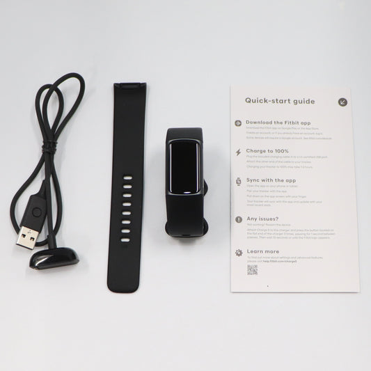 [中古(A)] Fitbit Charge5 GPS搭載フィットネストラッカー ブラック L/Sサイズ FB421BKBK-FRCJK fb421bkbk-frcjk [非常に良い]