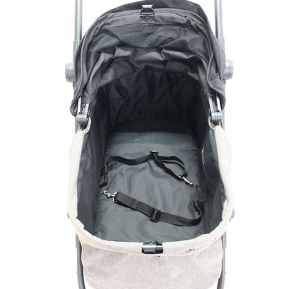 コンビ ペット用カート ルルテイル　combi-lulutail2024-rto-bk  マウナロアブラック×グレージュ 整備済みアウトレット品 [中古(C)]