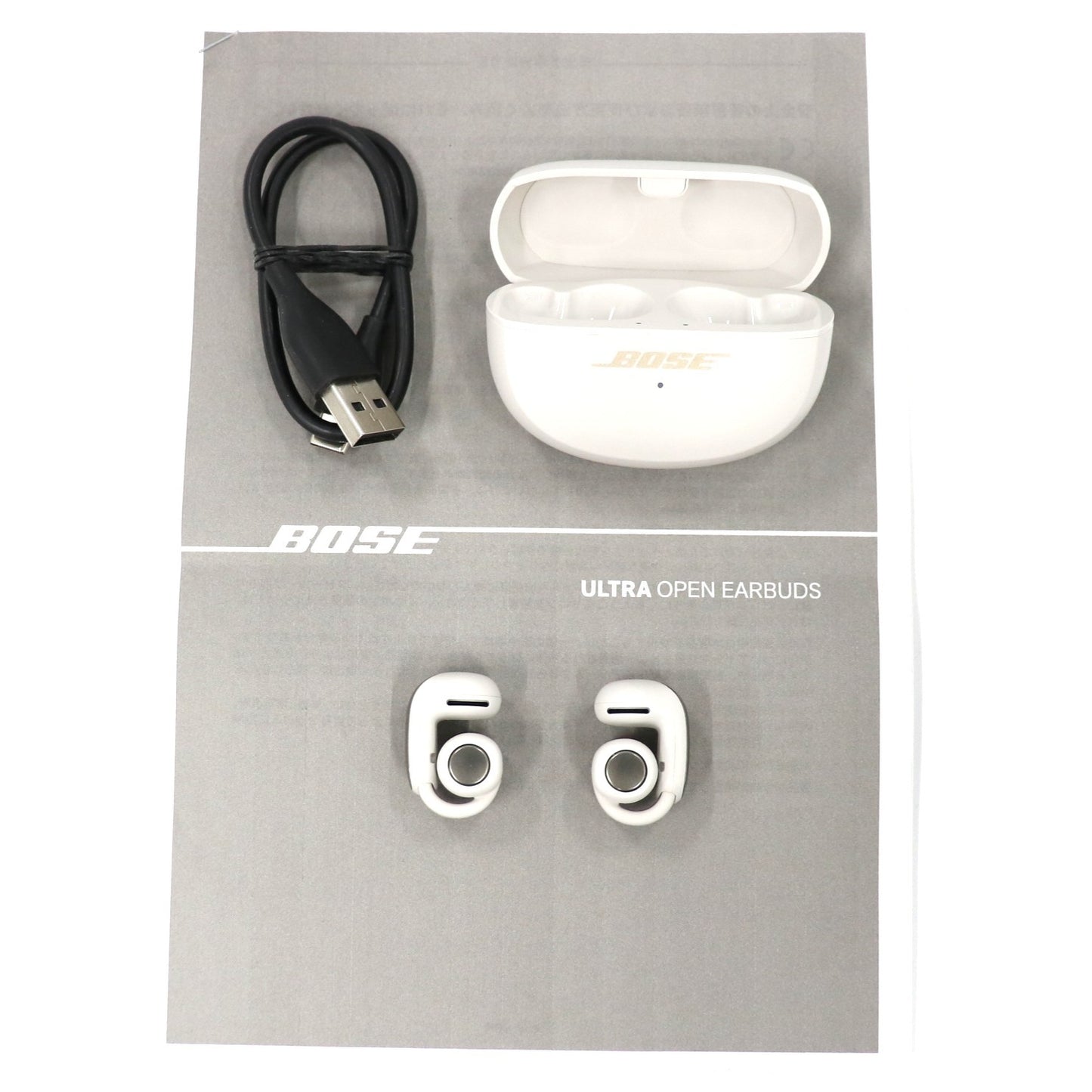 [中古(C)] Bose Ultra Open Earbuds 完全ワイヤレスイヤホン ultra-openearbuds-w ホワイト[可]