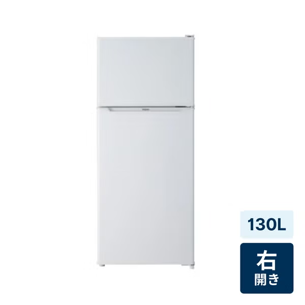 【特殊配送】[130L][一人暮らし向け][右開き]ハイアール JR-N130C 冷凍冷蔵庫 jr-n130c-w  ホワイト 整備済みアウトレット品 [中古(B)]
