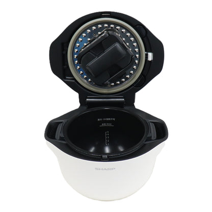 シャープ ヘルシオ ホットクック KN-HW24G 2〜6人用 2.4L容量　kn-hw24g-w  ホワイト 整備済みアウトレット品 [中古(C)]