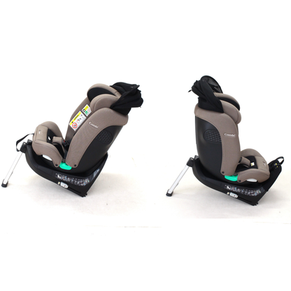 コンビ クルムーヴ ロング R129 エッグショック EA チャイルドシート (ISOFIX固定 / R129適合) 4972990193641  グレージュ 整備済みアウトレット品 [中古(C)]