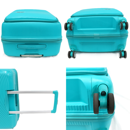 [8-10泊向けサイズ]AMERICAN TOURISTER CURIO スピナー75 エキスパンダブル 98L/拡張時114L ハードスーツケース americantourister-curio75-tq  ターコイズ 整備済みアウトレット品 [中古(C)]