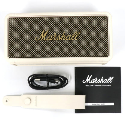 [中古(A)] マーシャル(Marshall) Middleton ポータブルスピーカー middleton-c クリーム[非常に良い]