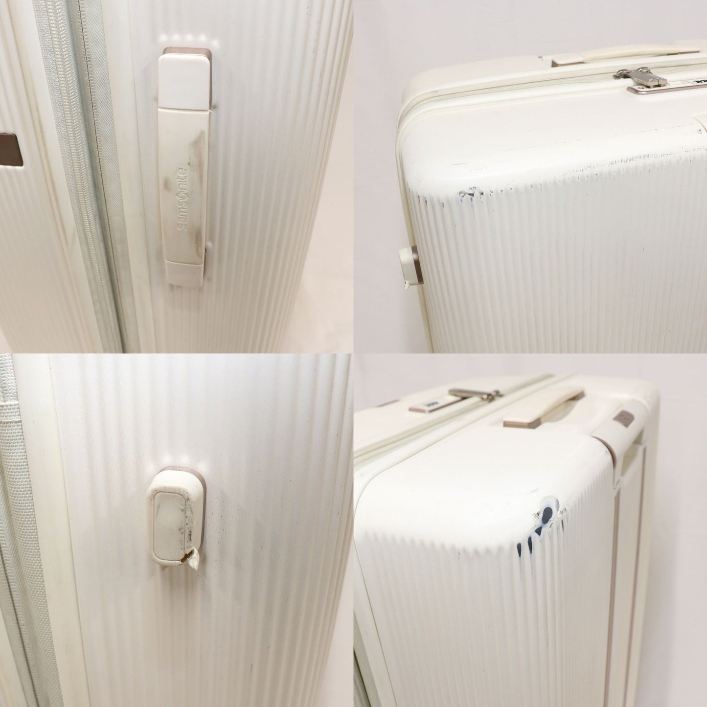 [8-10泊向けサイズ]サムソナイト ミンター スピナー75 エキスパンダブル 100L/拡張時118L ハードスーツケース samsonite-minter75-iv  アイボリー 整備済みアウトレット品 [中古(C)]