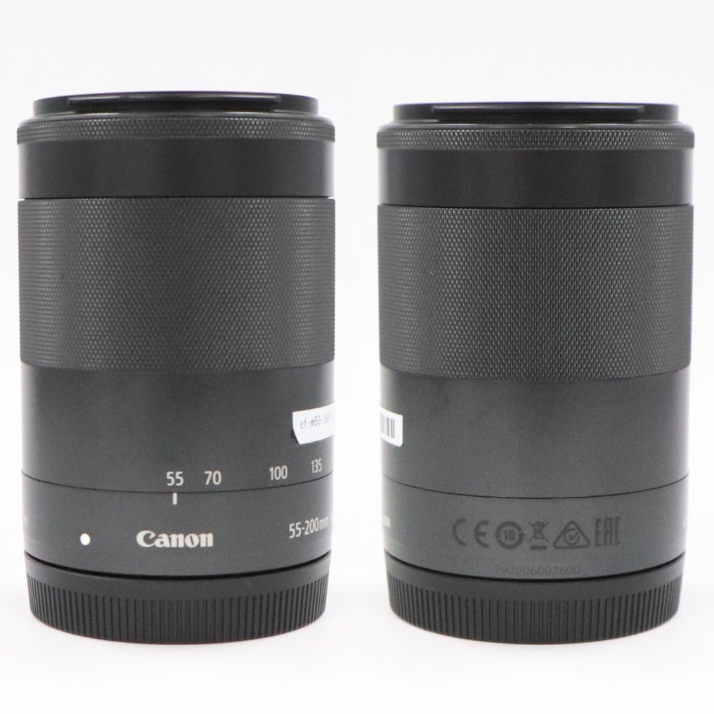 CANON EF-M 55-200mm F4.5-6.3 IS STM 望遠ズームレンズ ef-m55-200-b  ブラック 整備済みアウトレット品 [中古(B)]