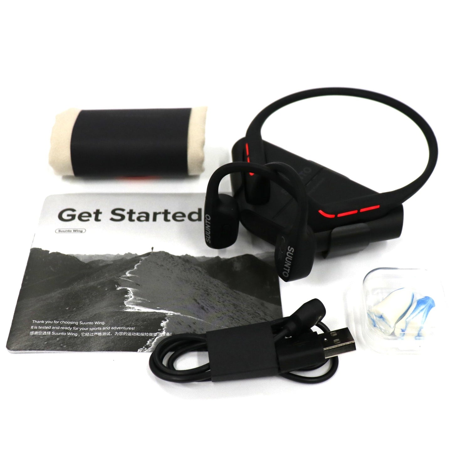 [中古(A)] スント(SUUNTO) 骨伝導イヤホン SUUNTO WING  suunto-wing-b ブラック[非常に良い]