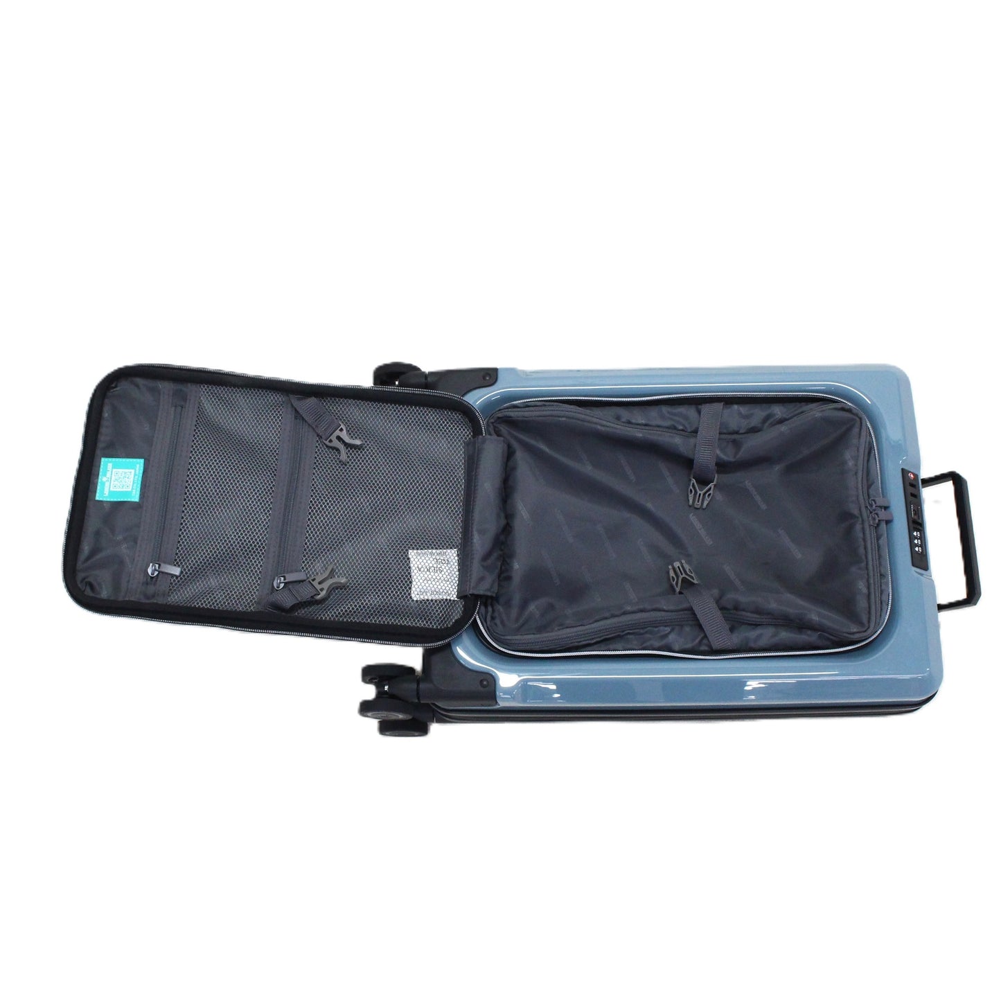 [1-3泊向けサイズ]LEGEND WALKER 6031 フィット 15L/拡張時35L ハードスーツケース 6031-47-bl  グレイッシュブルー 整備済みアウトレット品 [良い(B)]