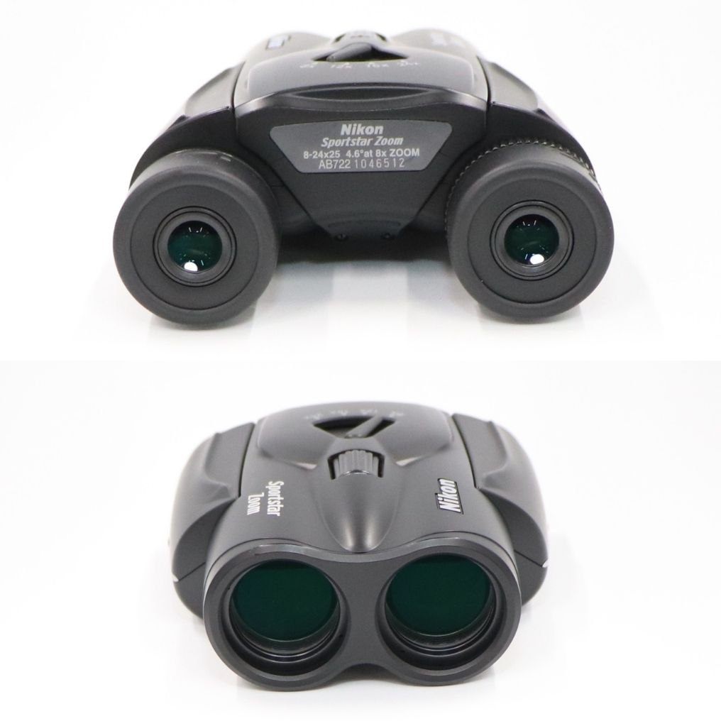 [倍率8~24倍] ニコン Sportstar Zoom 8-24x25 双眼鏡 ブラック　sportstar-zoom-bk   整備済みアウトレット品 [良い(B)]