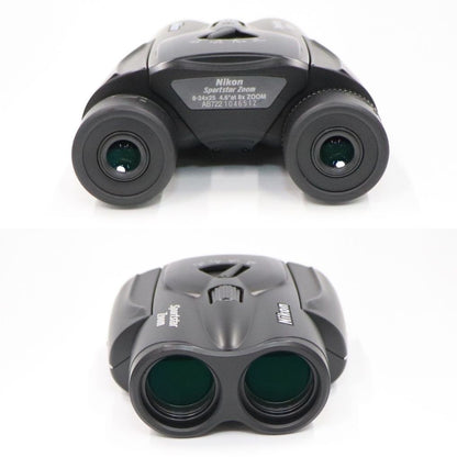 [倍率8~24倍] ニコン Sportstar Zoom 8-24x25 双眼鏡 ブラック　sportstar-zoom-bk   整備済みアウトレット品 [良い(B)]