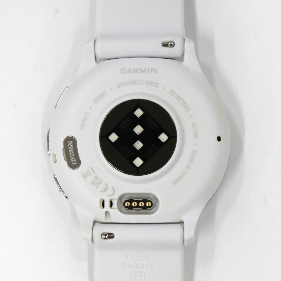 [中古(C)] ガーミン(GARMIN) Venu 3 スマートウォッチ venu3-w Whitestone/Silver[可]