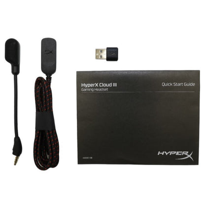 [中古(A)] HyperX Cloud III ゲーミング ヘッドセット ブラックレッド  [非常に良い]