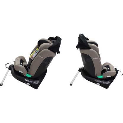コンビ クルムーヴ ロング R129 エッグショック EA チャイルドシート (ISOFIX固定 / R129適合) 4972990193641  グレージュ 整備済みアウトレット品 [中古(C)]