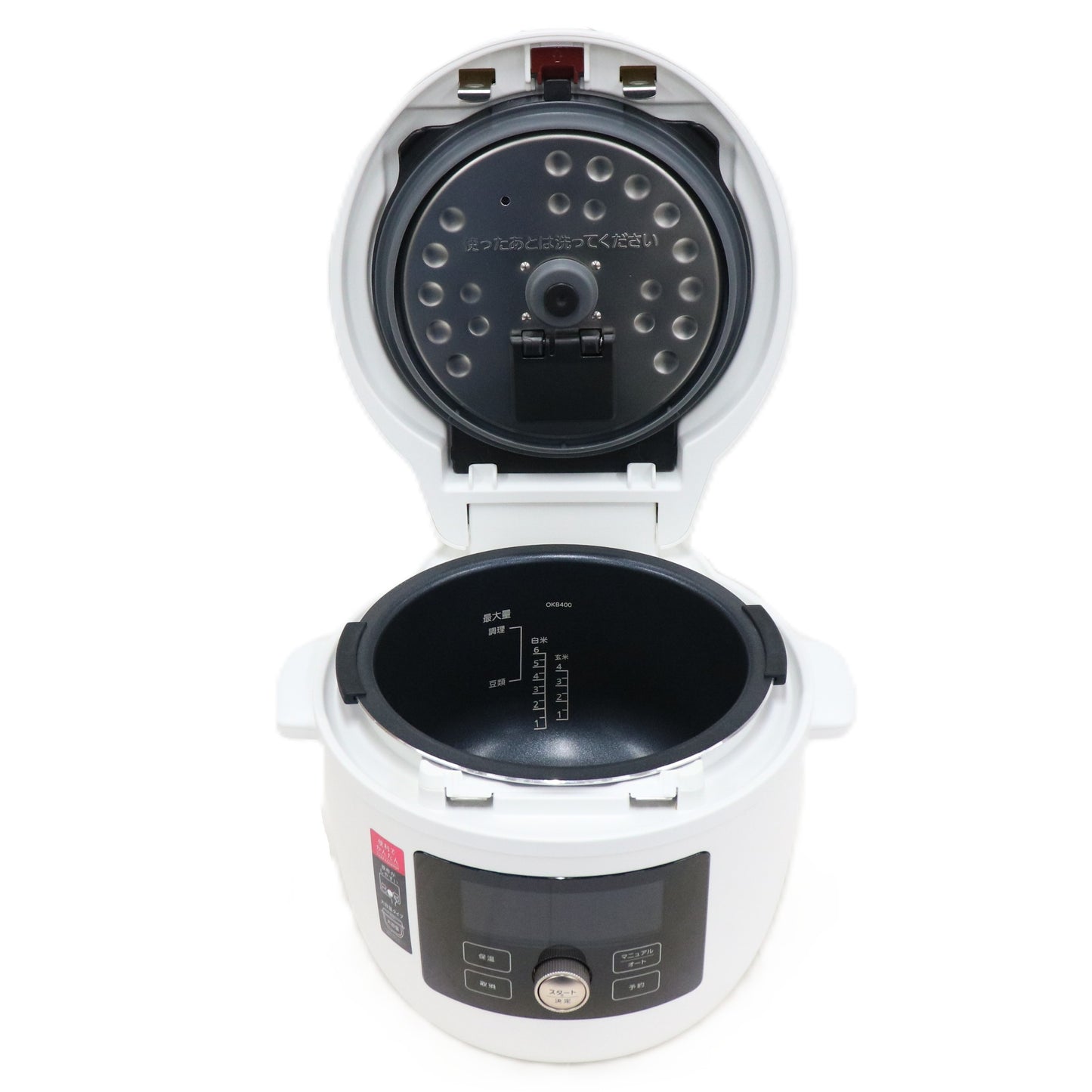 タイガー TIGER COOKPOT(クックポット) COK-B400 電気圧力鍋 cok-b400-w  マットホワイト 整備済みアウトレット品 [良い(B)]