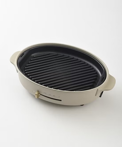 ブルーノ オーバルホットプレート用グリルプレート　boe053-grill   整備済みアウトレット品 ［未使用(S)